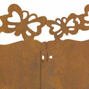 vidaXL Gyepszegélyek 10 pcs Rozsdás 103 x 0,05 x 22 cm