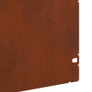 vidaXL Gyepszegélyek 10 pcs Rozsdás 103 x 0,05 x 22 cm
