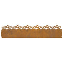 vidaXL Gyepszegélyek 10 pcs Rozsdás 103 x 0,05 x 22 cm