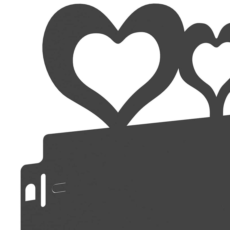 vidaXL Gyepszegélyek 20 pcs Fekete 103 x 0,05 x 22 cm Acél