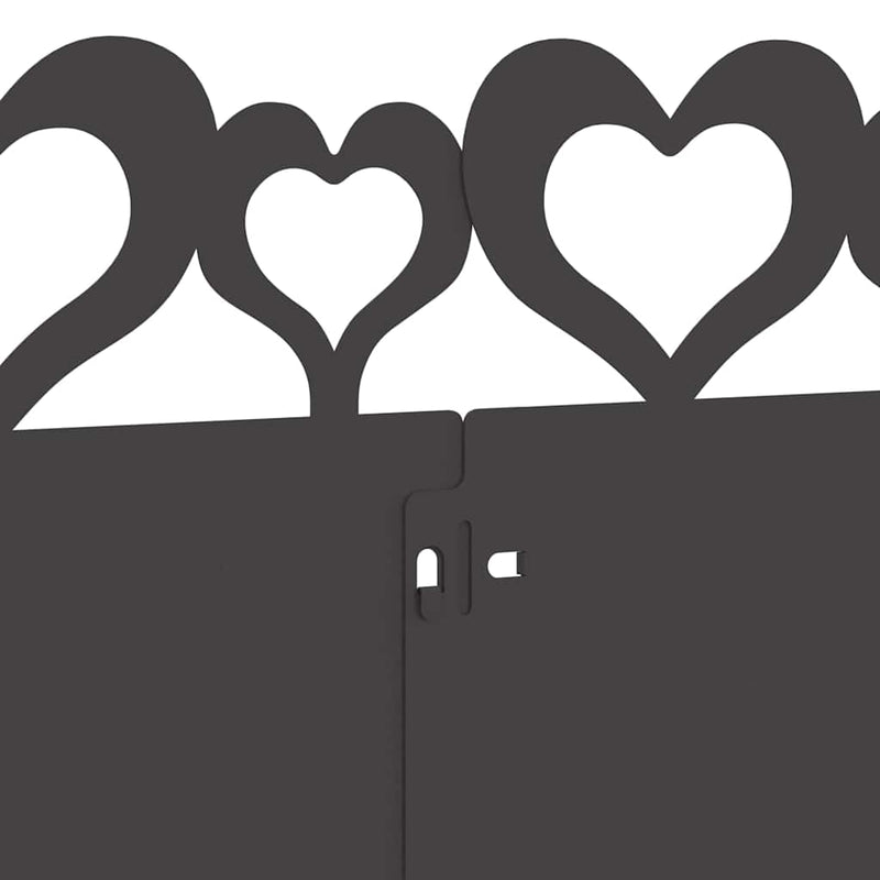 vidaXL Gyepszegélyek 30 pcs Fekete 103 x 0,05 x 22 cm Acél