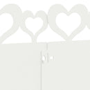 vidaXL Gyepszegélyek 10 pcs Fehér 103 x 0,05 x 22 cm Acél