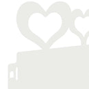 vidaXL Gyepszegélyek 30 pcs Fehér 103 x 0,05 x 22 cm Acél