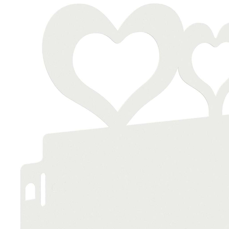 vidaXL Gyepszegélyek 30 pcs Fehér 103 x 0,05 x 22 cm Acél