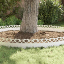 vidaXL Gyepszegélyek 30 pcs Fehér 103 x 0,05 x 22 cm Acél