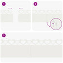 vidaXL Gyepszegélyek 30 pcs Fehér 103 x 0,05 x 22 cm Acél