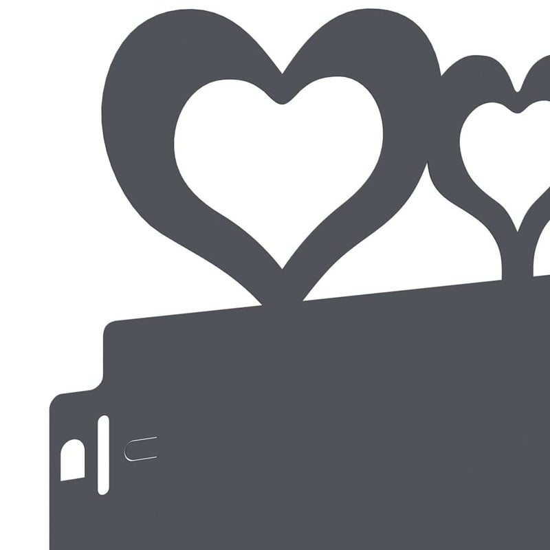 vidaXL Gyepszegélyek 10 pcs Antracit 103 x 0,05 x 22 cm Acél