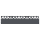 vidaXL Gyepszegélyek 10 pcs Antracit 103 x 0,05 x 22 cm Acél