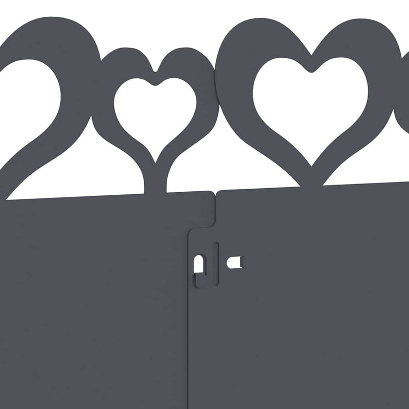 vidaXL Gyepszegélyek 30 pcs Antracit 103 x 0,05 x 22 cm Acél