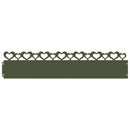 vidaXL Gyepszegélyek 10 pcs Olajzöld 103 x 0,05 x 22 cm Acél