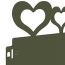 vidaXL Gyepszegélyek 20 pcs Olajzöld 103 x 0,05 x 22 cm Acél