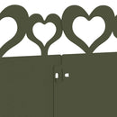 vidaXL Gyepszegélyek 30 pcs Olajzöld 103 x 0,05 x 22 cm Acél