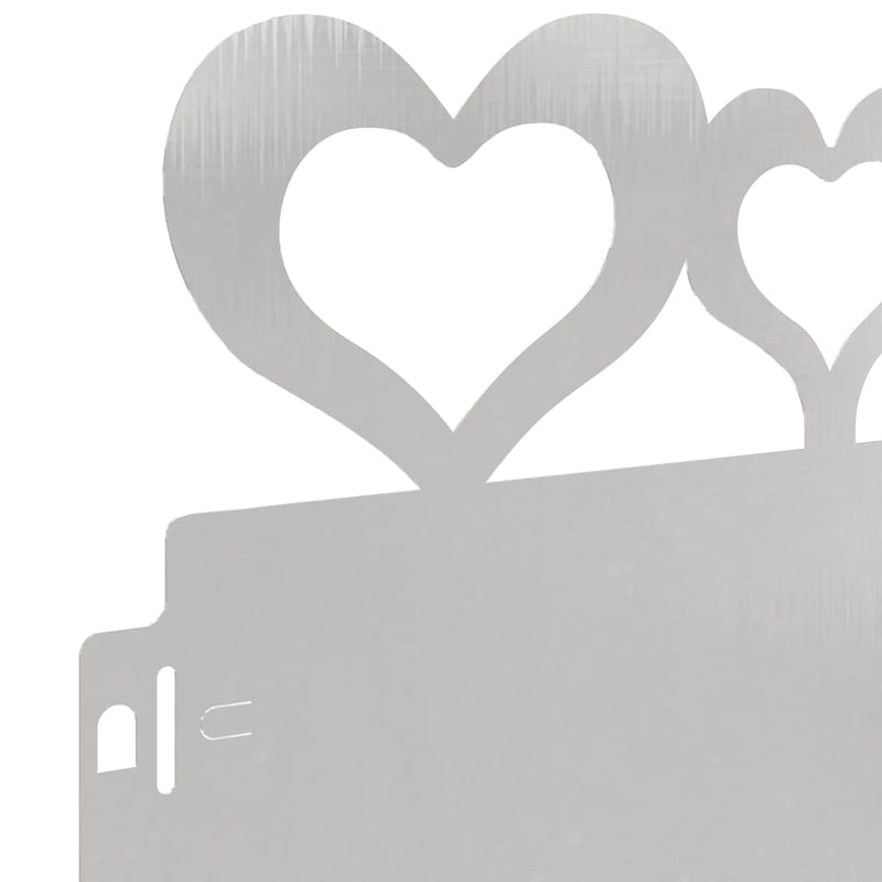 vidaXL Gyepszegélyek 10 pcs Ezüst 103 x 0,05 x 22 cm Rozsdamentes acél