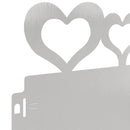 vidaXL Gyepszegélyek 30 pcs Ezüst 103 x 0,05 x 22 cm Rozsdamentes acél