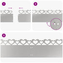 vidaXL Gyepszegélyek 30 pcs Ezüst 103 x 0,05 x 22 cm Rozsdamentes acél