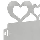 vidaXL Gyepszegélyek 10 pcs Ezüst 103 x 0,05 x 22 cm Horganyzott acél