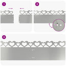 vidaXL Gyepszegélyek 10 pcs Ezüst 103 x 0,05 x 22 cm Horganyzott acél