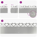 vidaXL Gyepszegélyek 10 pcs Ezüst 103 x 0,05 x 22 cm Horganyzott acél