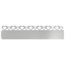 vidaXL Gyepszegélyek 30 pcs Ezüst 103 x 0,05 x 22 cm Horganyzott acél