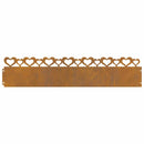 vidaXL Gyepszegélyek 20 pcs Rozsdás 103 x 0,05 x 22 cm