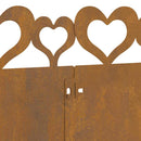 vidaXL Gyepszegélyek 30 pcs Rozsdás 103 x 0,05 x 22 cm