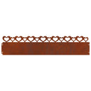 vidaXL Gyepszegélyek 30 pcs Rozsdás 103 x 0,05 x 22 cm