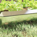 vidaXL Csiga kerítés 4 pcs Ezüst 50 x 3,5 x 25 cm Rozsdamentes acél