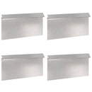 vidaXL Csiga kerítés 4 pcs Ezüst 50 x 3,5 x 25 cm Rozsdamentes acél