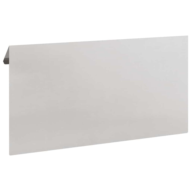 vidaXL Csiga kerítés 4 pcs Ezüst 50 x 3,5 x 25 cm Rozsdamentes acél