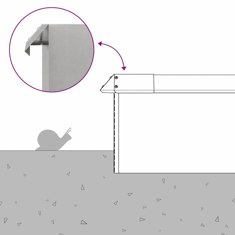 vidaXL Csiga kerítés 16 pcs Ezüst 50 x 3,5 x 25 cm Rozsdamentes acél