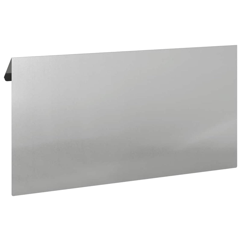 vidaXL Csiga kerítés Ezüst 50 x 3,5 x 25 cm Horganyzott acél