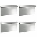 vidaXL Csiga kerítés 4 pcs Ezüst 50 x 3,5 x 25 cm Horganyzott acél