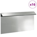 vidaXL Csiga kerítés 16 pcs Ezüst 50 x 3,5 x 25 cm Horganyzott acél