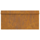 vidaXL Csiga kerítés Rozsdás 50 x 3,5 x 25 cm Időjárásálló acél