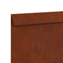 vidaXL Csiga kerítés 4 pcs Rozsdás 50 x 3,5 x 25 cm Időjárásálló acél