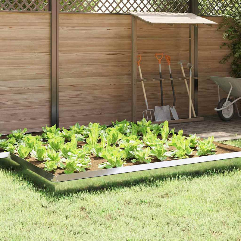 vidaXL Csiga kerítés Ezüst 100 x 3,5 x 25 cm Horganyzott acél