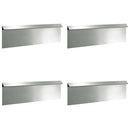 vidaXL Csiga kerítés 4 pcs Ezüst 100 x 3,5 x 25 cm Horganyzott acél
