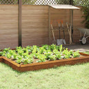 vidaXL Csiga kerítés Rozsdás 100 x 3,5 x 25 cm Időjárásálló acél