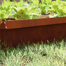 vidaXL Csiga kerítés 16 pcs Rozsdás 100 x 3,5 x 25 cm