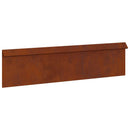 vidaXL Csiga kerítés 16 pcs Rozsdás 100 x 3,5 x 25 cm