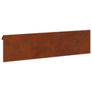 vidaXL Csiga kerítés 16 pcs Rozsdás 100 x 3,5 x 25 cm