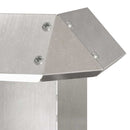 vidaXL Csiga kerítés Ezüst 13,5 x 13,5 x 25 cm Rozsdamentes acél