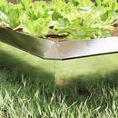 vidaXL Csiga kerítés Ezüst 13,5 x 13,5 x 25 cm Rozsdamentes acél