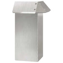 vidaXL Csiga kerítés Ezüst 13,5 x 13,5 x 25 cm Rozsdamentes acél