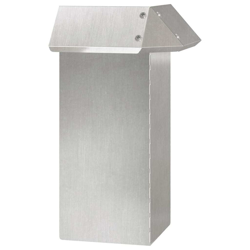 vidaXL Csiga kerítés Ezüst 13,5 x 13,5 x 25 cm Rozsdamentes acél