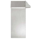 vidaXL Csiga kerítés Ezüst 13,5 x 13,5 x 25 cm Rozsdamentes acél