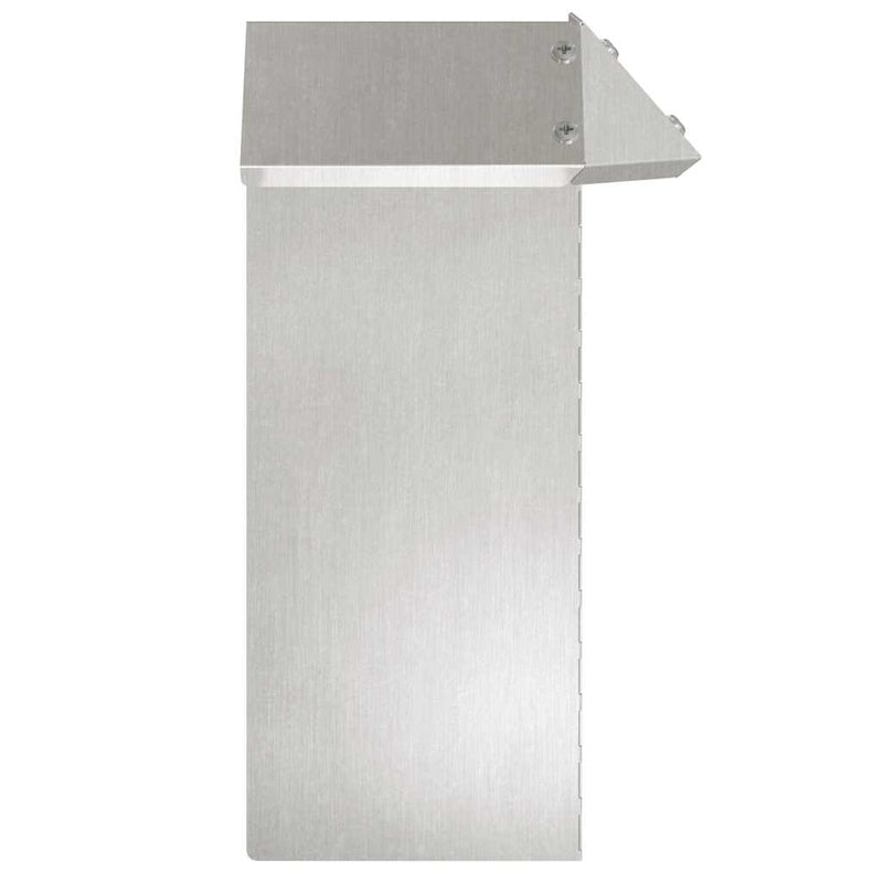 vidaXL Csiga kerítés Ezüst 13,5 x 13,5 x 25 cm Rozsdamentes acél