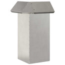vidaXL Csiga kerítés 4 pcs Ezüst 13,5 x 13,5 x 25 cm Rozsdamentes acél
