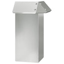 vidaXL Csiga kerítés Ezüst 13,5 x 13,5 x 25 cm Horganyzott acél