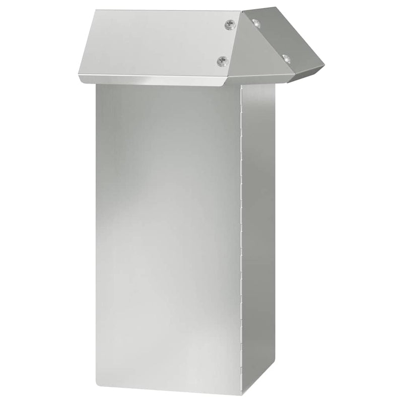 vidaXL Csiga kerítés Ezüst 13,5 x 13,5 x 25 cm Horganyzott acél